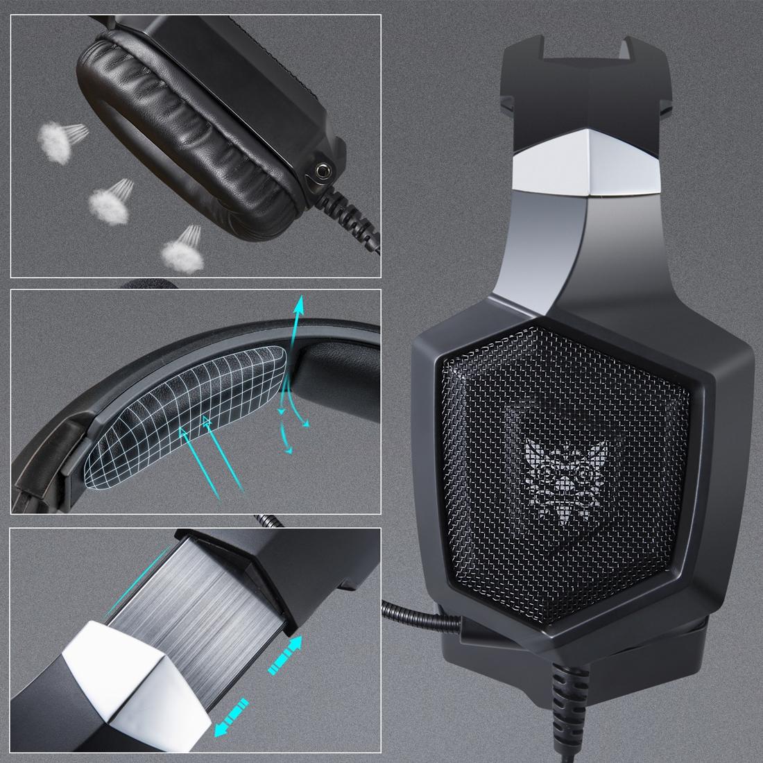 Surround Gaming Headset With Mic & Led Onikuma K8 - Red 4