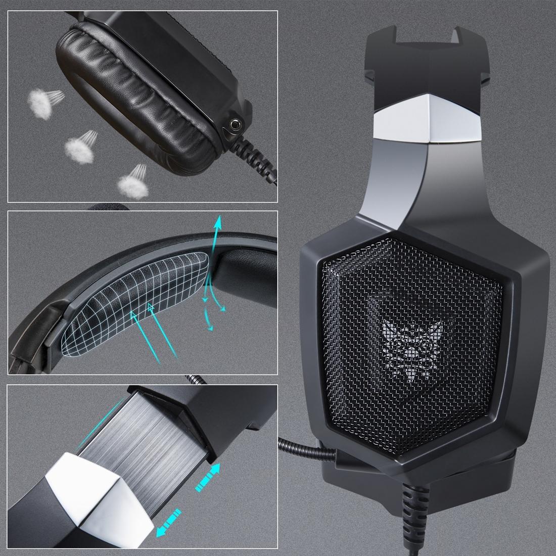 Surround Gaming Headset With Mic & Led Onikuma K8 - Red 11