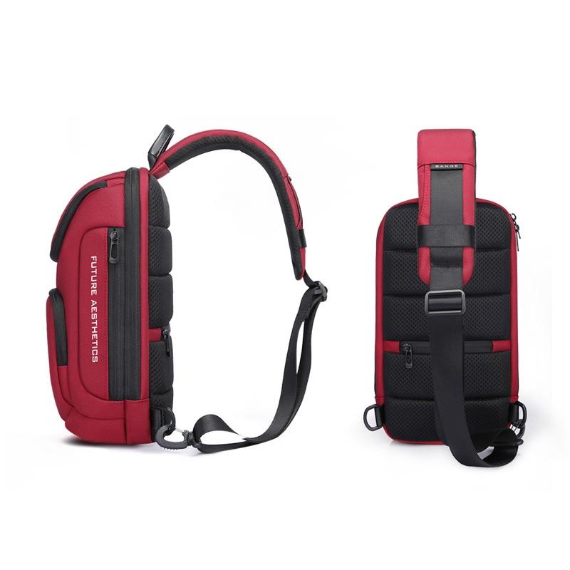 Waterproof Anti Theft Crossbody Chest Bag For Men 34 X 17.5 X 11Cm - Red 12