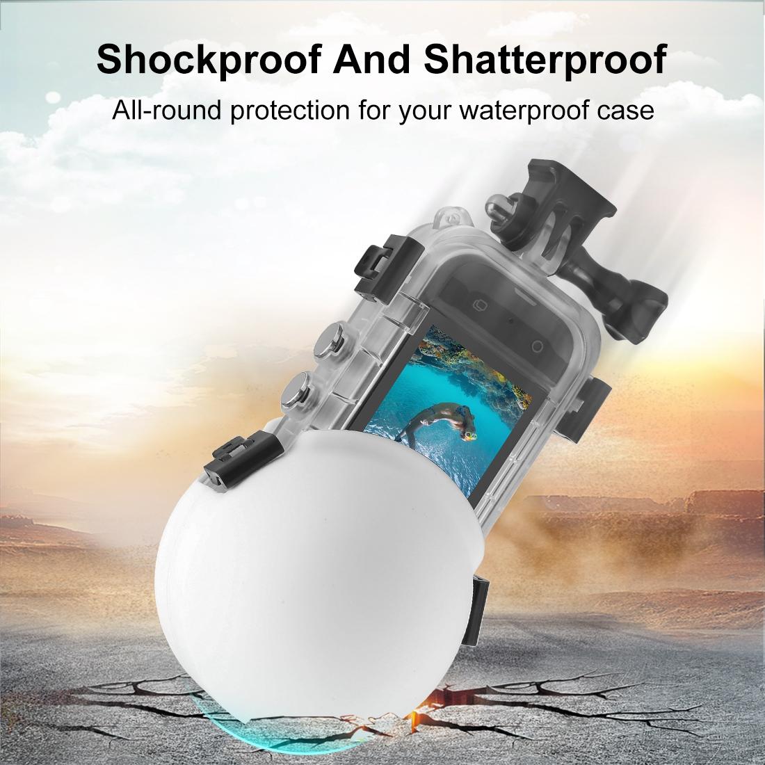 Silicone Dive Case Lens Guard for Insta360 X3 / X4 - Invisible and Protective - Red 8