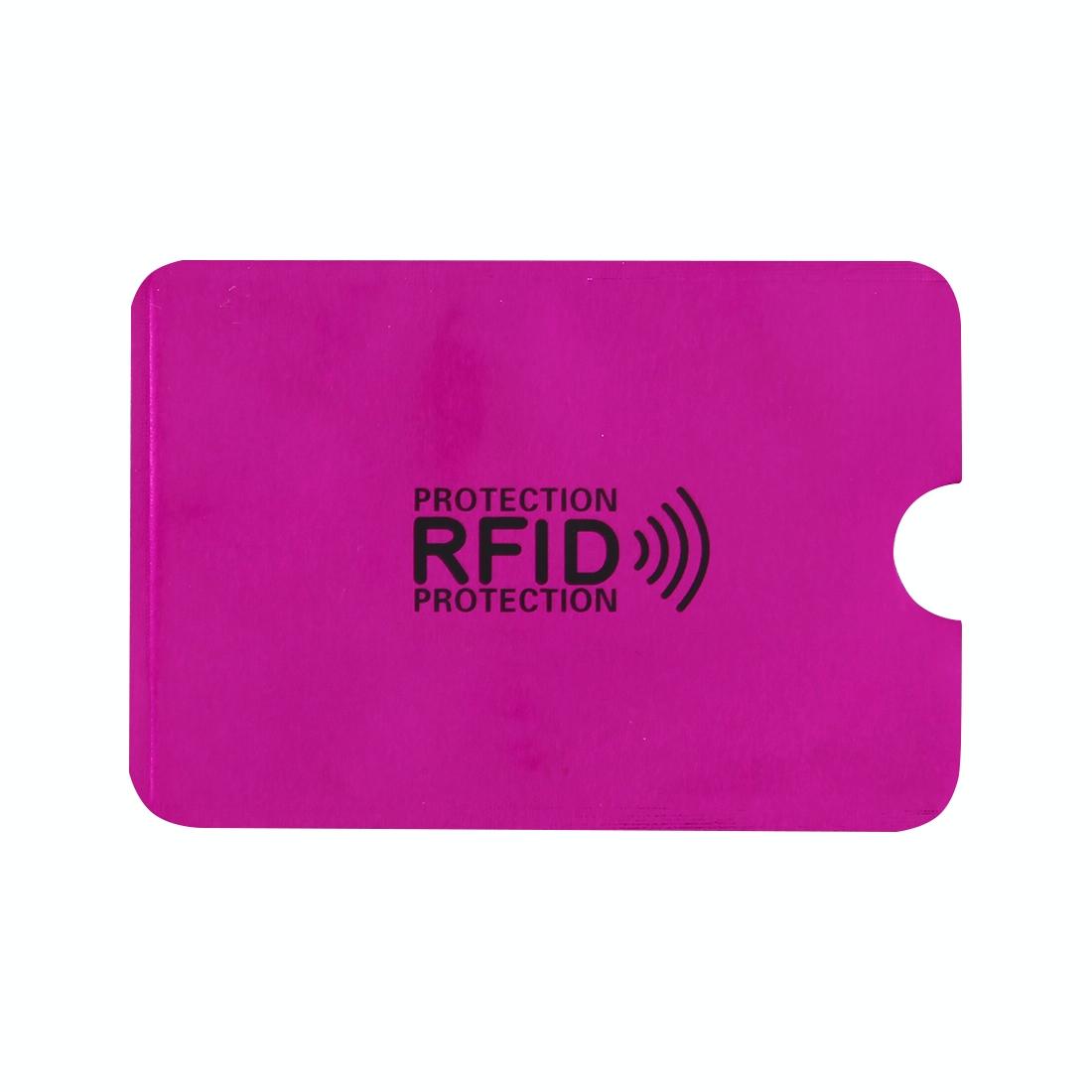 100-piece Rfid Blocking Card Holder - 9x6.3cm Aluminum Foil - Red 14