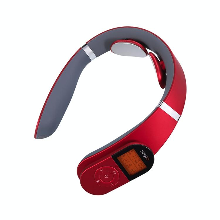 Pangao Smart Neck Massager Pulse Physiotherapy Device - Red