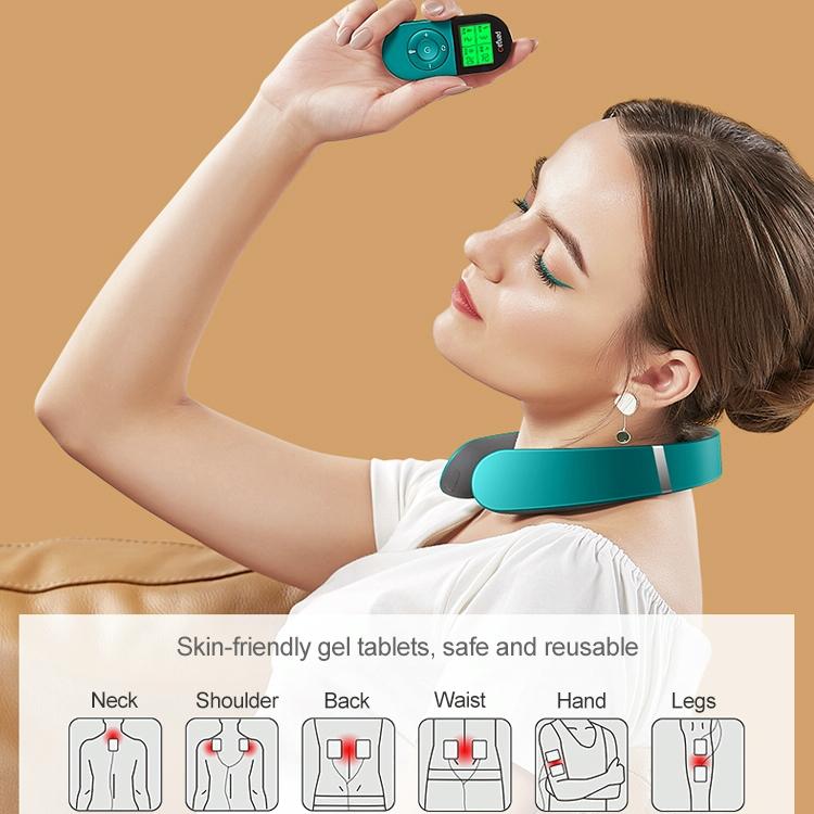 Pangao Smart Neck Massager Pulse Physiotherapy Device - Red 7
