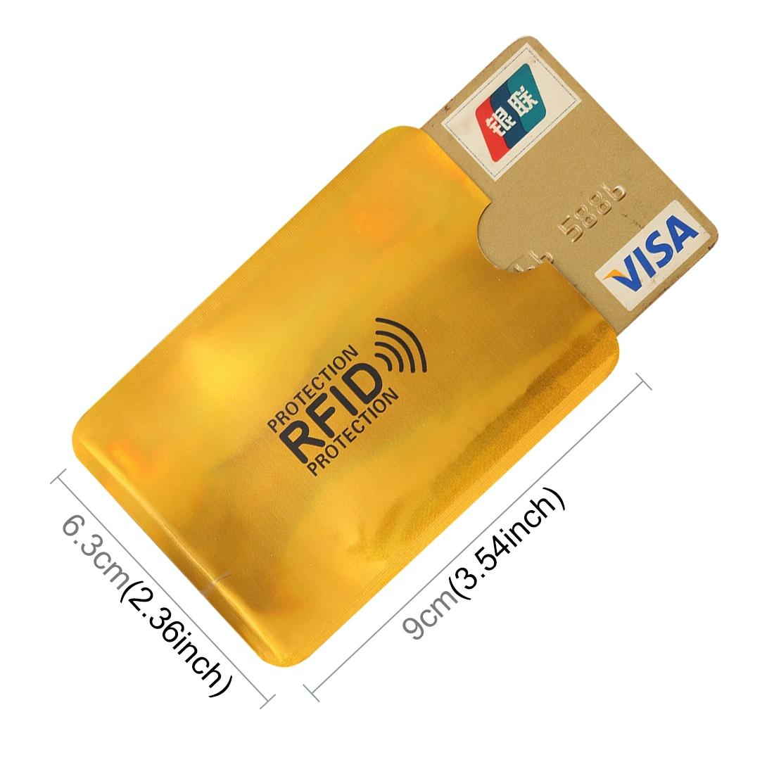 100-pack Aluminum Foil Rfid Blocking Credit Card Case - Red 10
