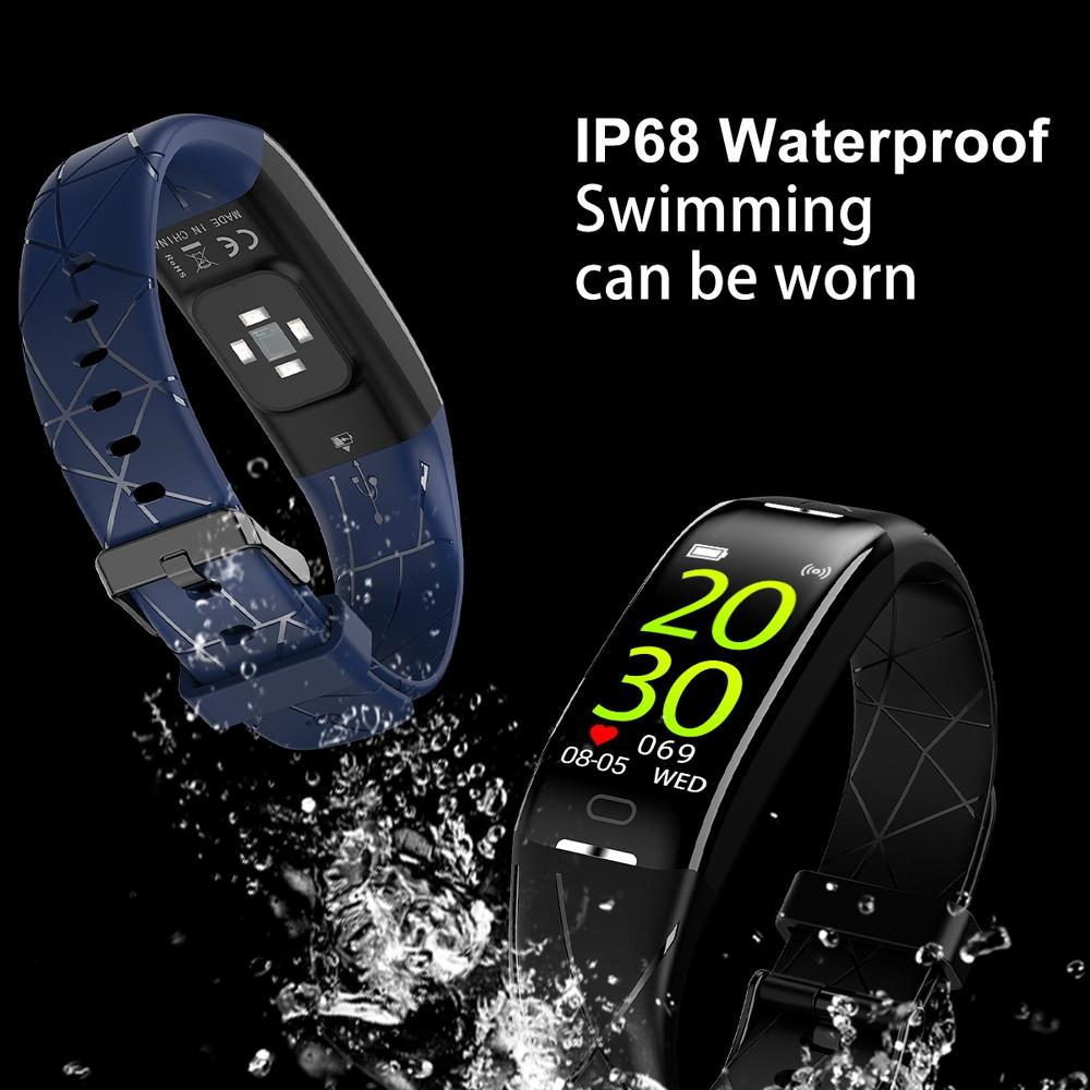 Smart Bracelet With Heart Rate Monitor And Call Reminder - Waterproof - Red 10