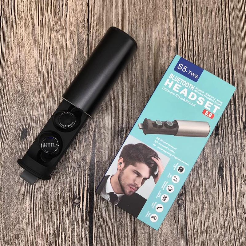 Wireless Tws Bluetooth Earphones - S5 Twins Sports Magnetic V5.0 - Red 6
