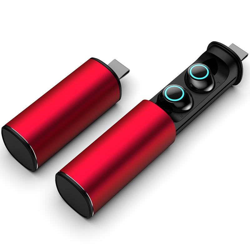 Wireless Tws Bluetooth Earphones - S5 Twins Sports Magnetic V5.0 - Red 11