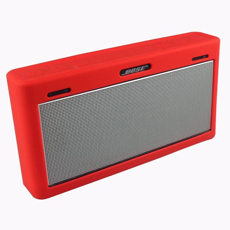 Waterproof Silicone Bluetooth Speaker Case for Bose Soundlink Iii - Red 3