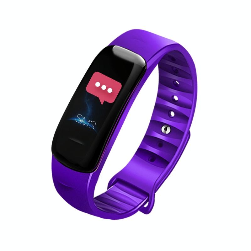 Smart Bracelet With Call Reminder Hr / Bp Monitoring Sleep / Sedentary Tracking And Remote Control - Red 7