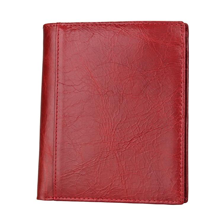 Leather Rfid Passport Wallet - Multi-function - Red 9