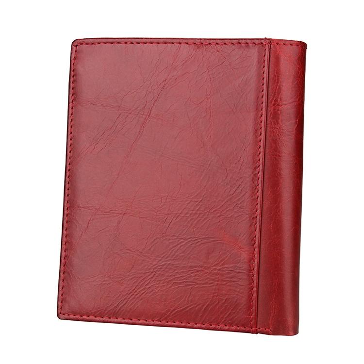 Leather Rfid Passport Wallet - Multi-function - Red 10