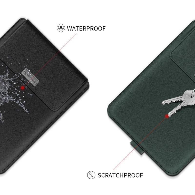 Universal Waterproof Laptop Bag Set With Handle Stand Pen Holder Winders Mouse & Charger Bags - Red 10