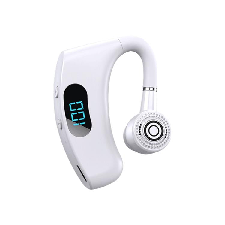 V12 Business Wireless Bluetooth 5.0 Earphone with Charging Box - Hanging Ear Style - Red 13