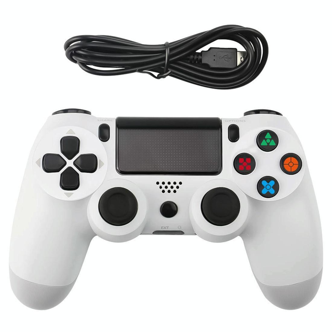 Ps4 Wired Gamepad with Snowflake Button Design - Red 3