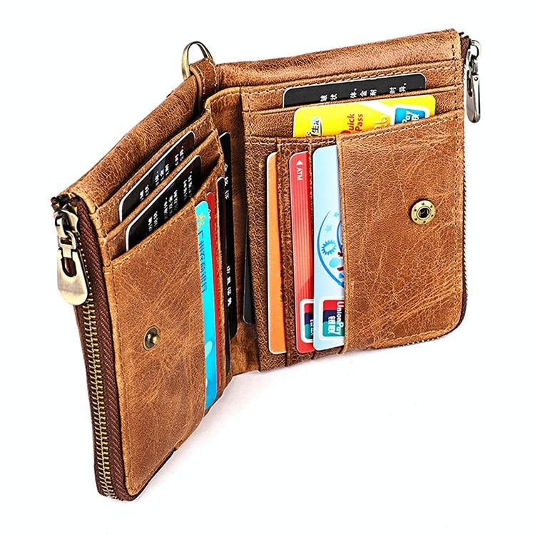 Men Leather Rfid Wallet - Antimagnetic - Red 8