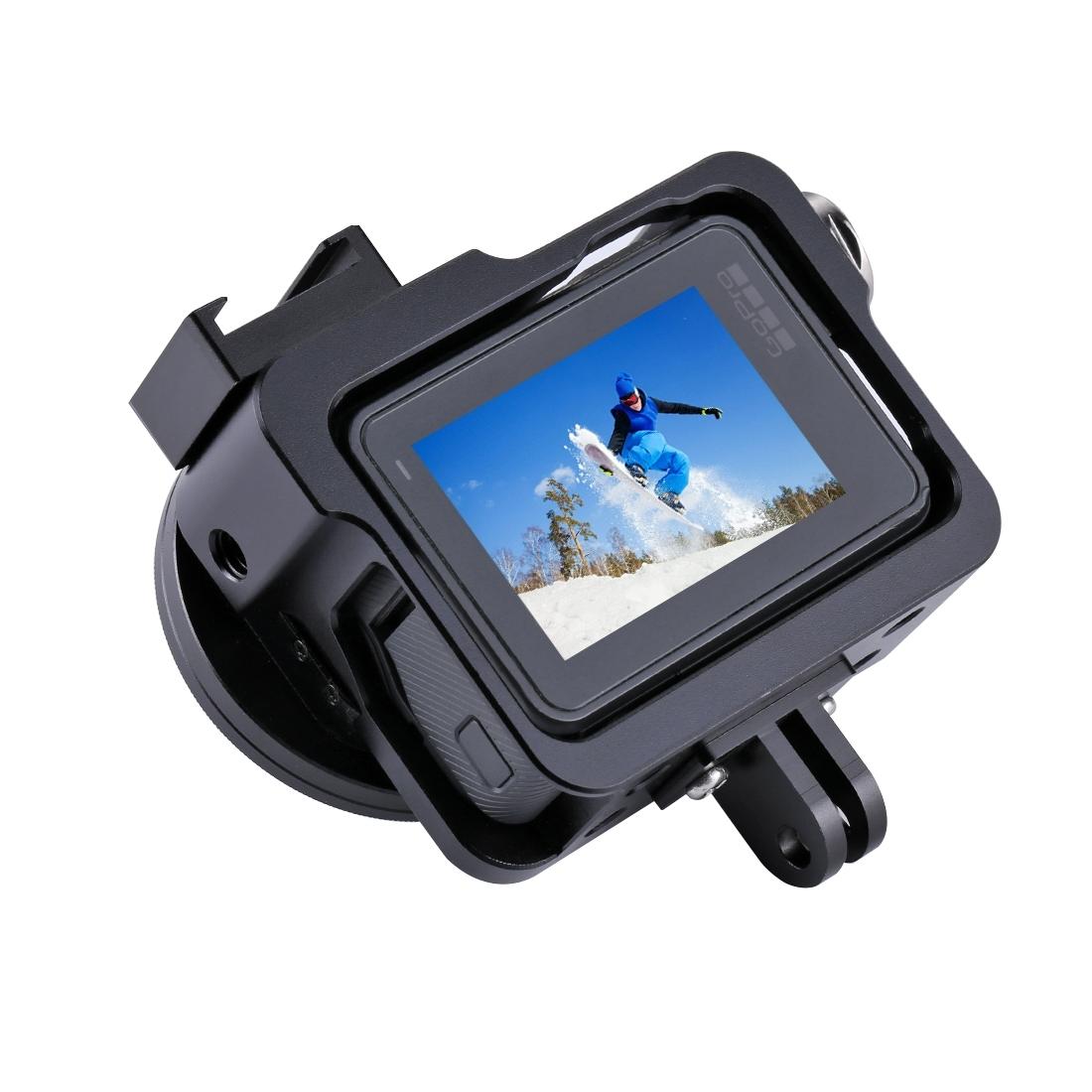 Aluminum Protective Cage with Uv Lens for Gopro Hero 2018 / 7 / 6 / 5 - 52mm - Red 7