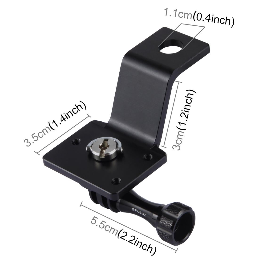 Universal Motorcycle Mount for Action Cameras - Red 6