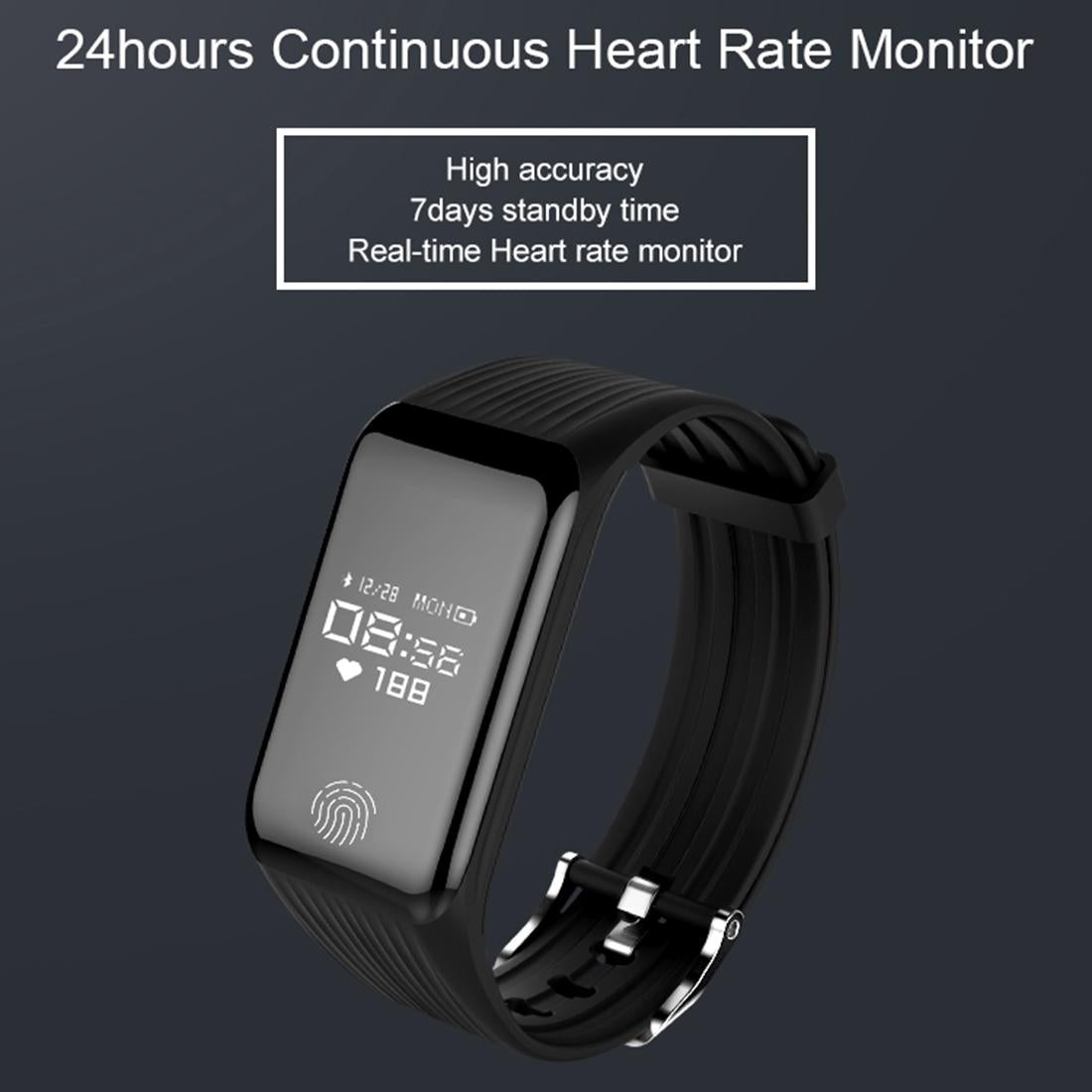 Waterproof Oled Fitness Tracker - Ip67 - Red 5