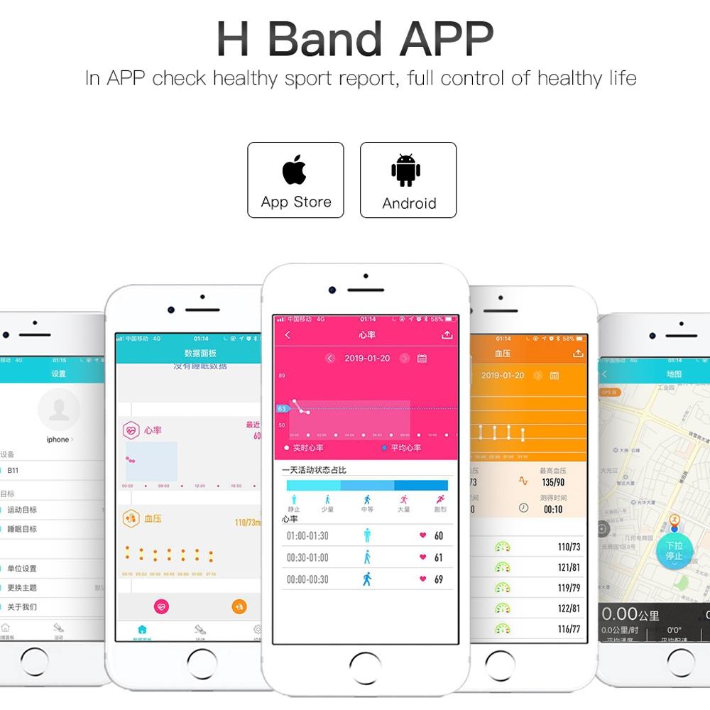 Waterproof Smart Bracelet With Call Heart Bp Sleep And Sedentary Monitoring - Ip67 - Red 6