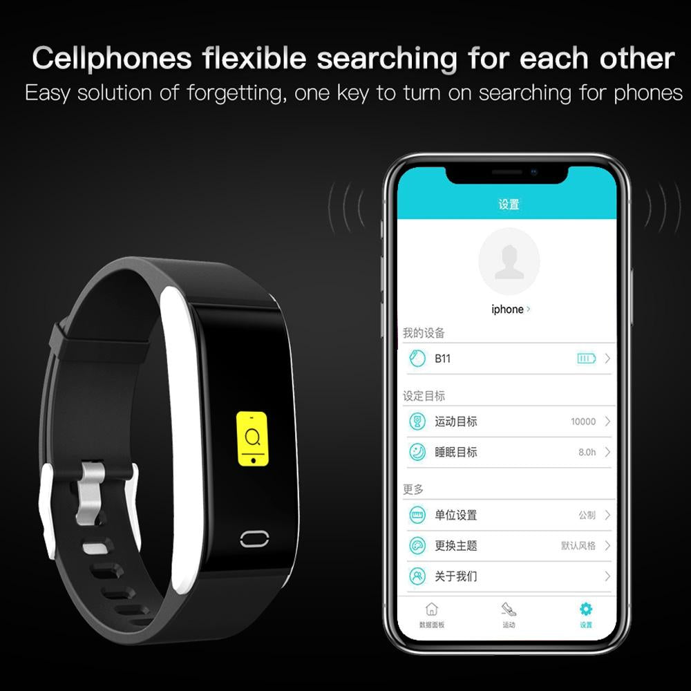 Waterproof Smart Bracelet With Call Heart Bp Sleep And Sedentary Monitoring - Ip67 - Red 13