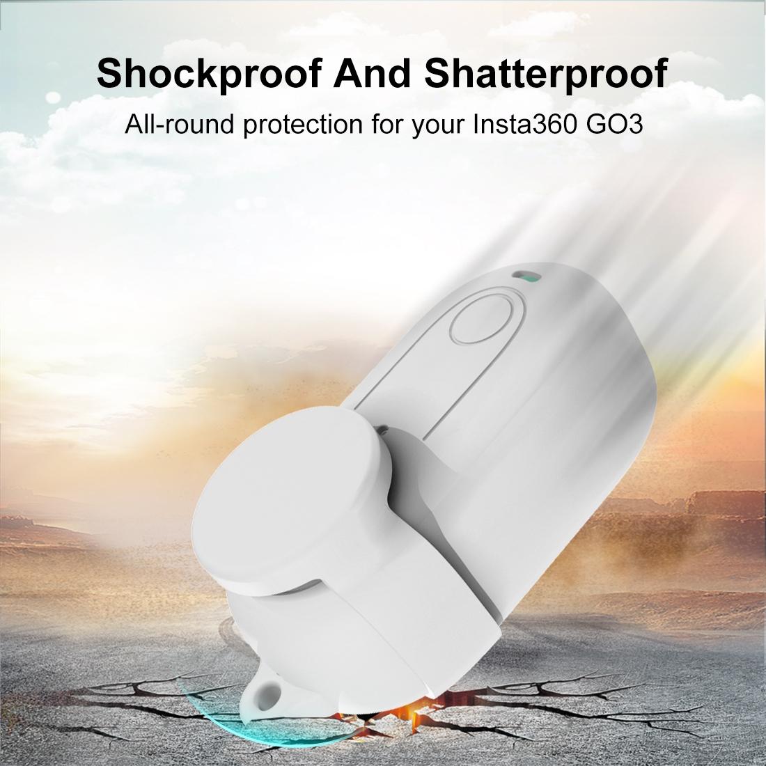Silicone Case with Lens Cover for Insta360 Go 3 - Red 14