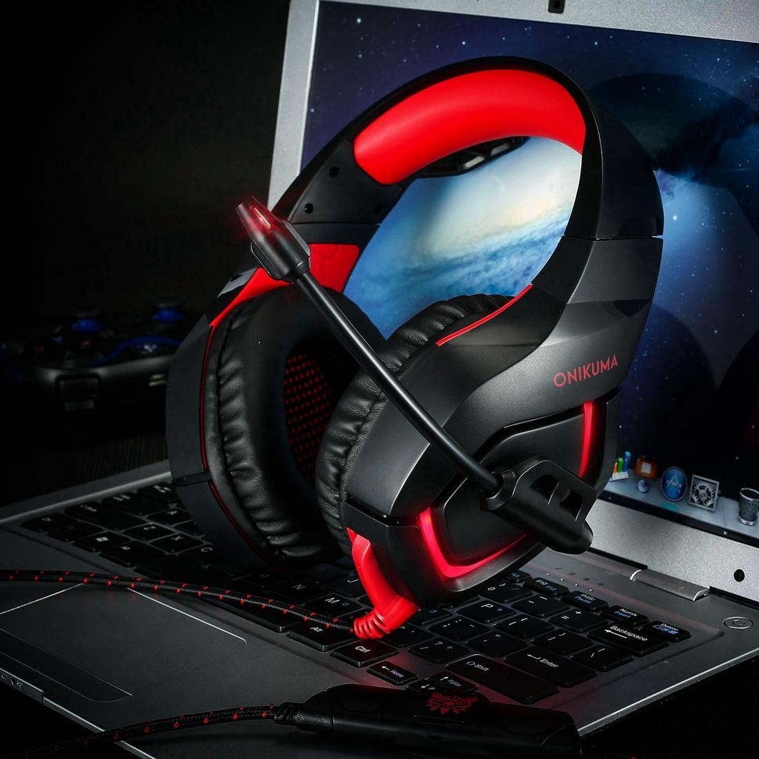 Usb Led Headphone With Mic For Ps4 Smartphone Pc Red 5