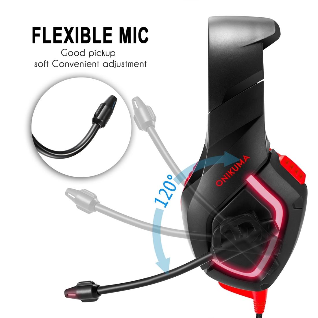 Usb Led Headphone With Mic For Ps4 Smartphone Pc Red 7