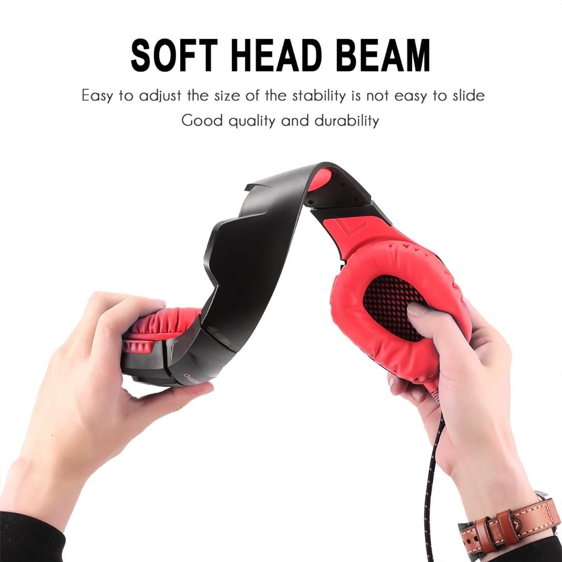 Usb Led Headphone With Mic For Ps4 Smartphone Pc Red 11