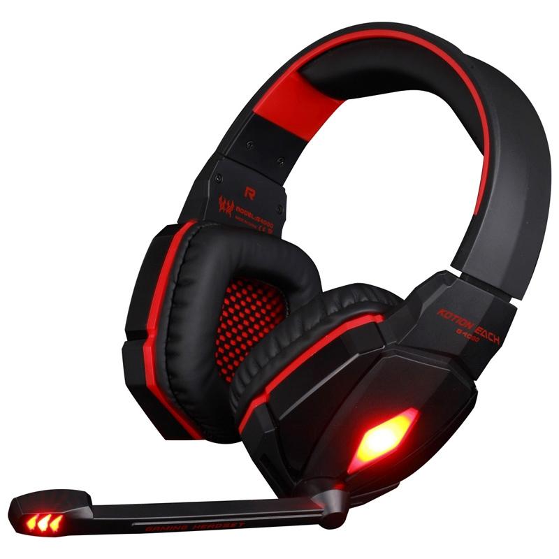 2.2M Gaming Headset With Mic & Led Red 3