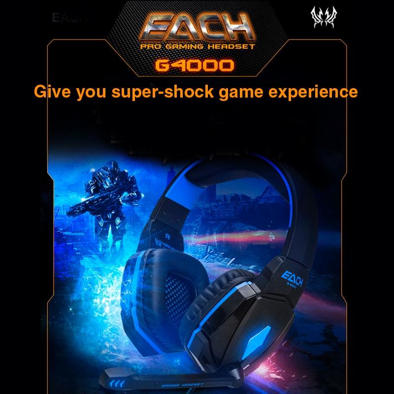 2.2M Gaming Headset With Mic & Led Red 7