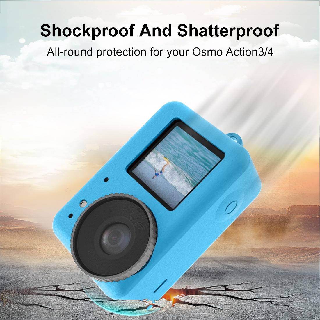 Protective Silicone Case with Lens Cap - Red 7