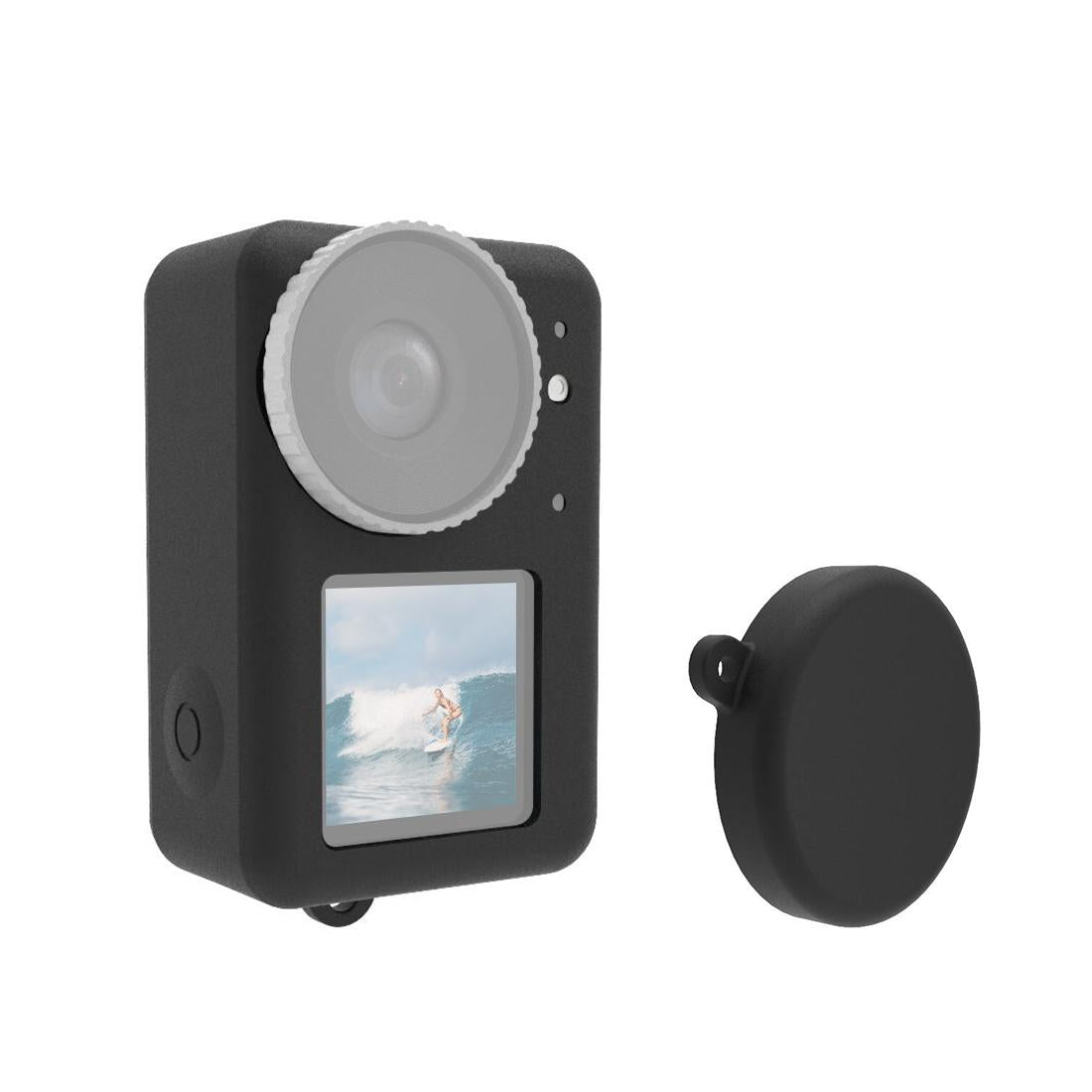 Protective Silicone Case with Lens Cap - Red 10
