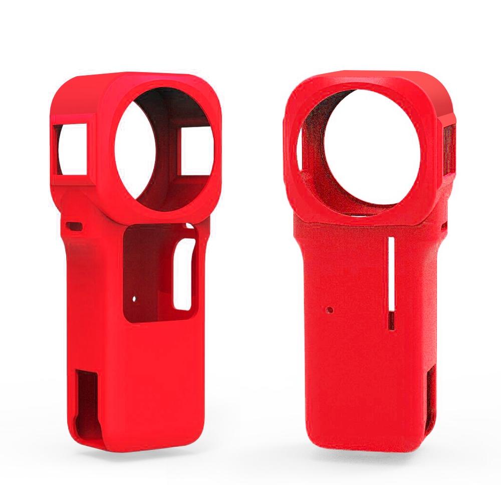 Insta360 one r 1 Inch Silicone Case with Lens Cover - Red 4
