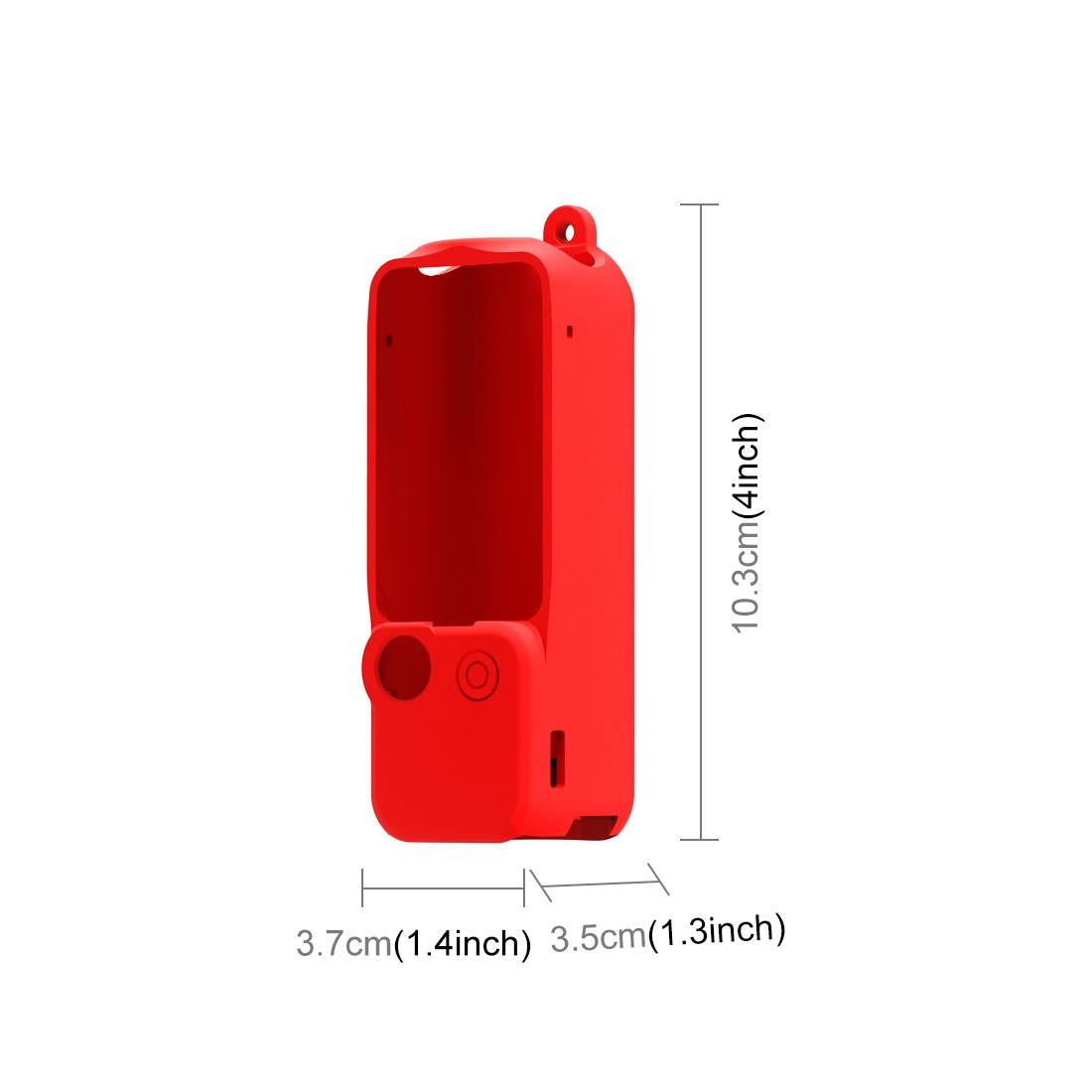 3 in 1 Silicone Case Set for Dji Pocket 3 - Red 3