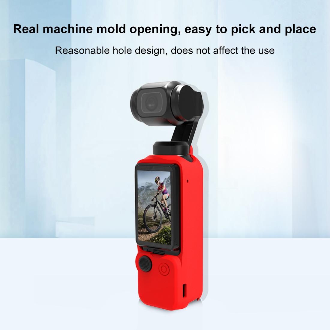 3 in 1 Silicone Case Set for Dji Pocket 3 - Red 5