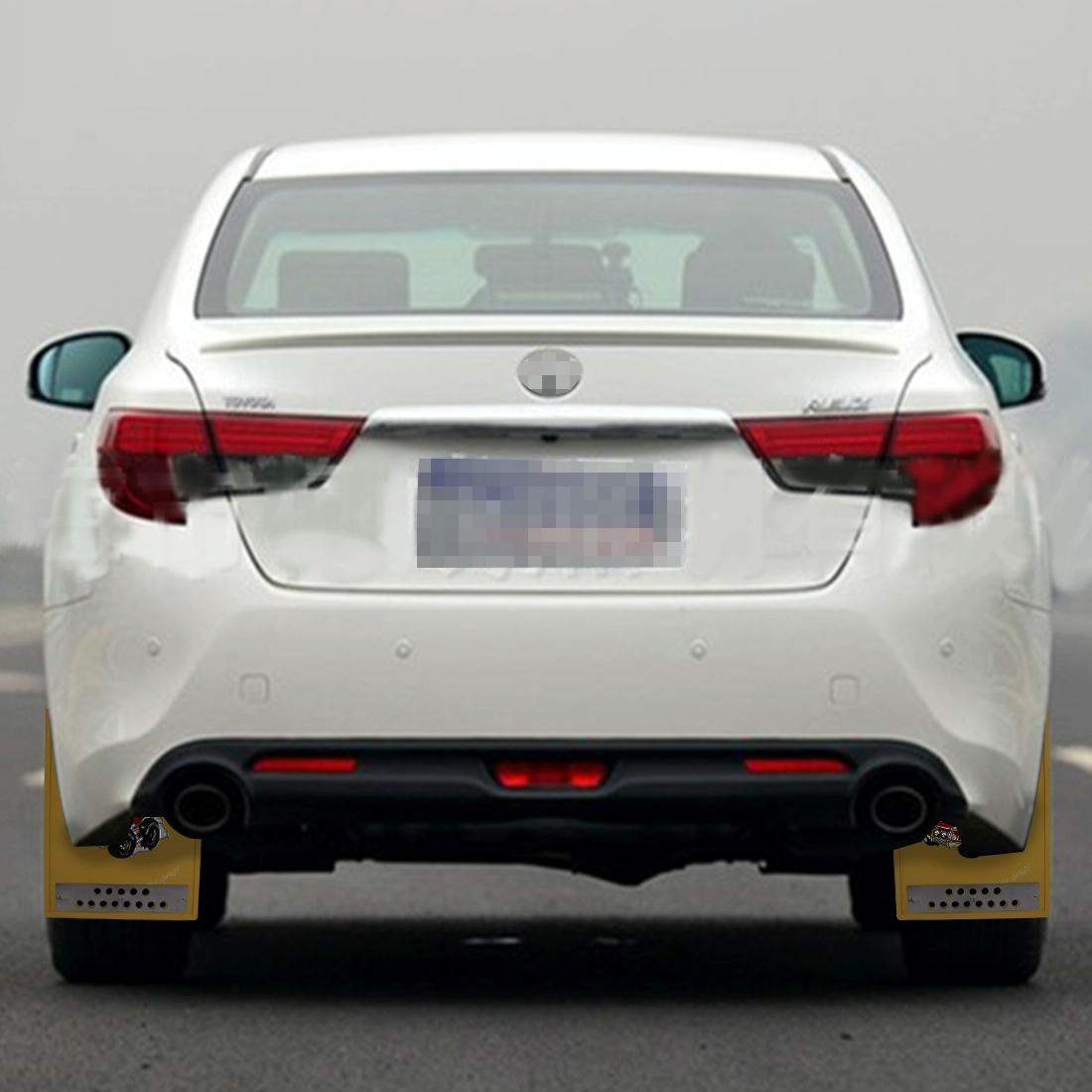 Premium Heavy Duty Molded Splash Front And Rear Mud Flaps Fender Guard Medium Size Random Pattern Delivery - Red 8