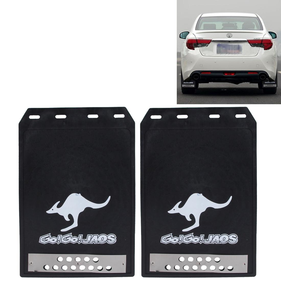 Premium Heavy Duty Molded Splash Front And Rear Mud Flaps Fender Guard Medium Size Random Pattern Delivery - Red 14