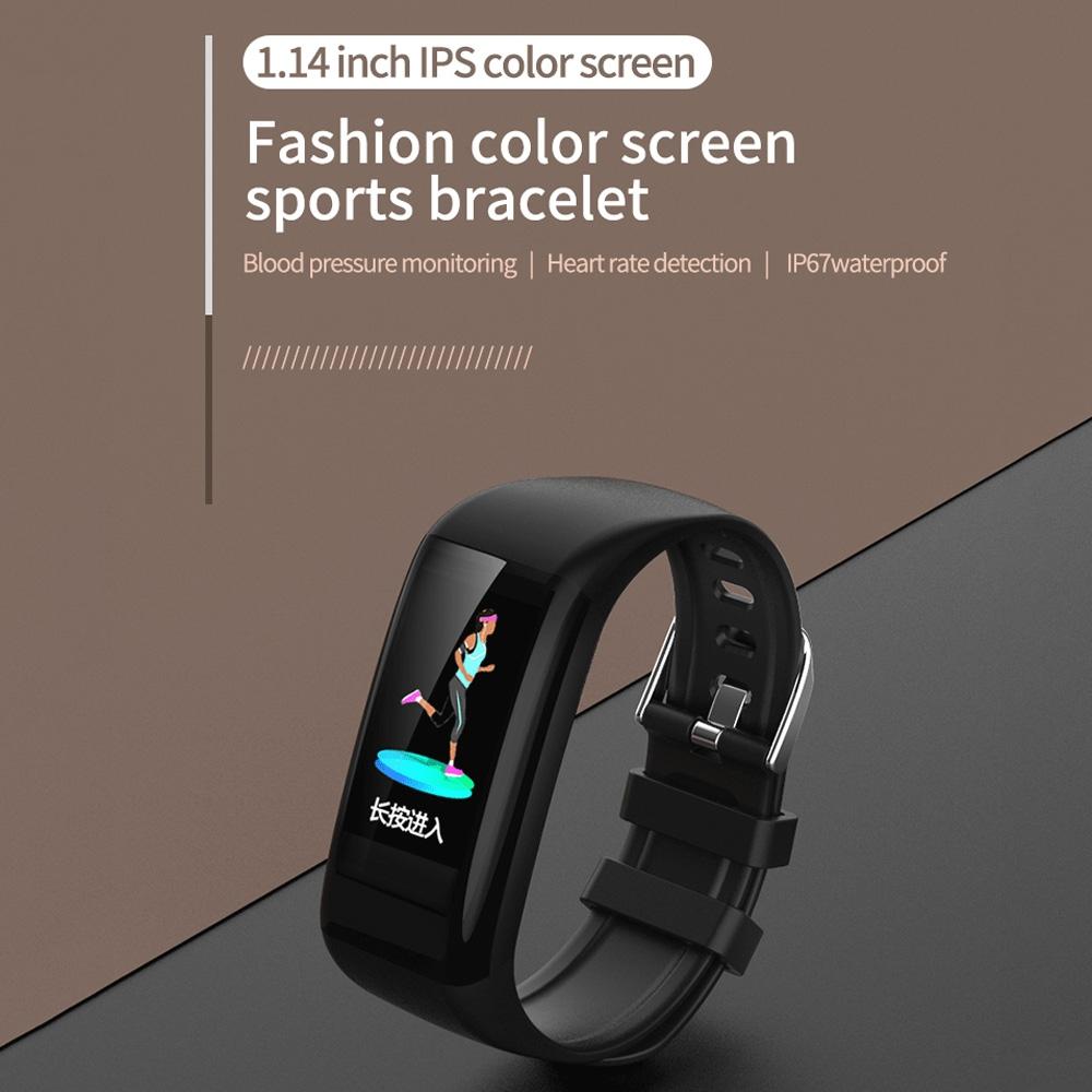 Waterproof Smart Bracelet With Call Heart Rate Bp Sleep And Sedentary Functions - Red 5