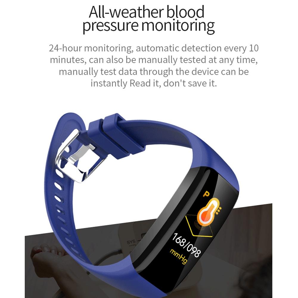 Waterproof Smart Bracelet With Call Heart Rate Bp Sleep And Sedentary Functions - Red 10