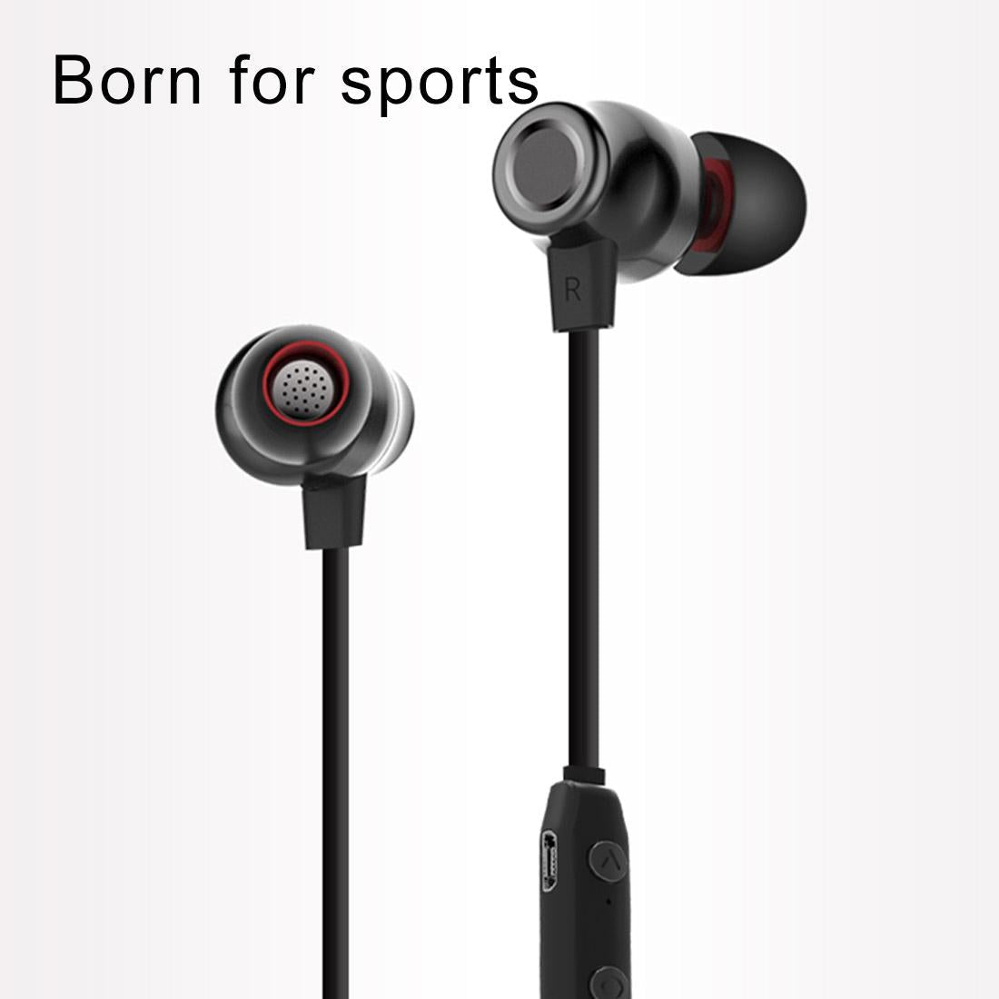 Waterproof X5 Sports Bluetooth Earbuds with Magnetic Design - Red 6