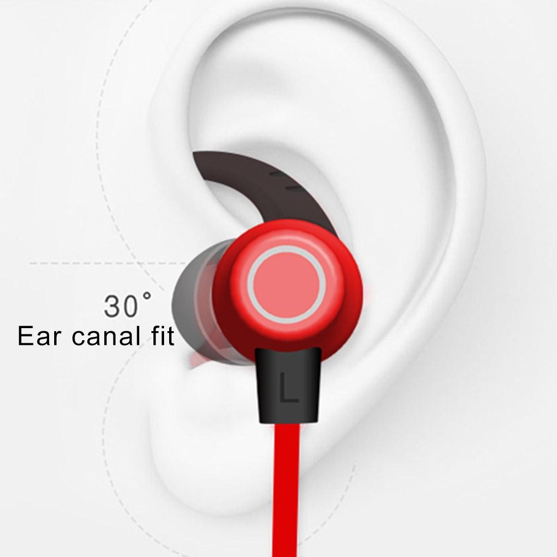 Waterproof X5 Sports Bluetooth Earbuds with Magnetic Design - Red 8