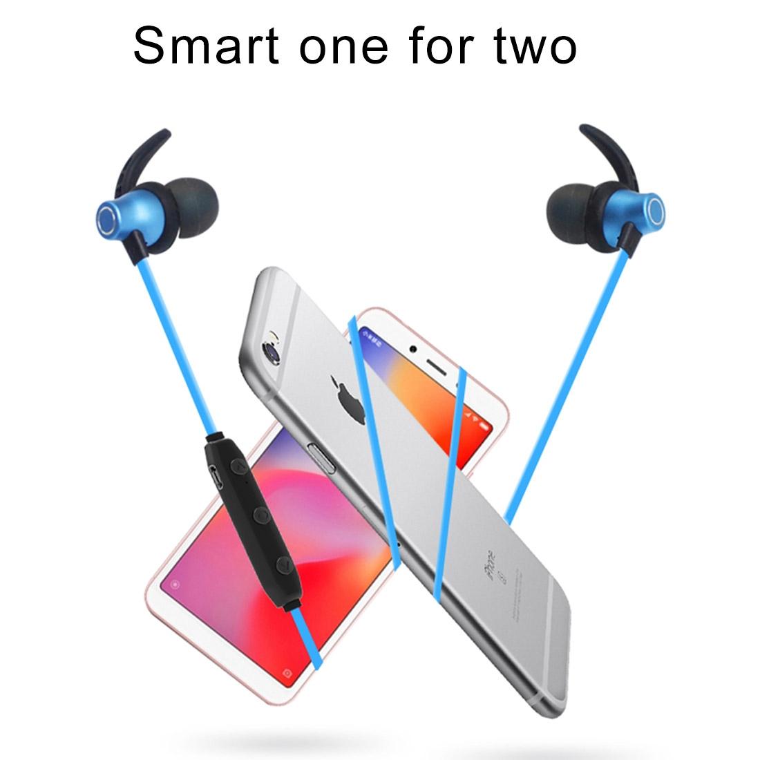 Waterproof X5 Sports Bluetooth Earbuds with Magnetic Design - Red 13