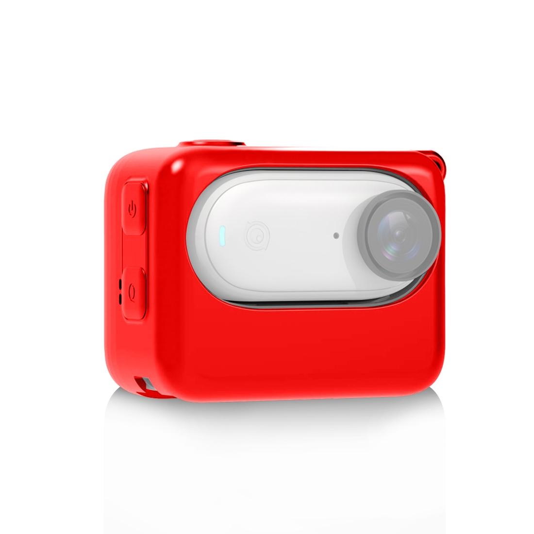 Silicone Charging Case for Insta360 Go 3 Camera - Red 9