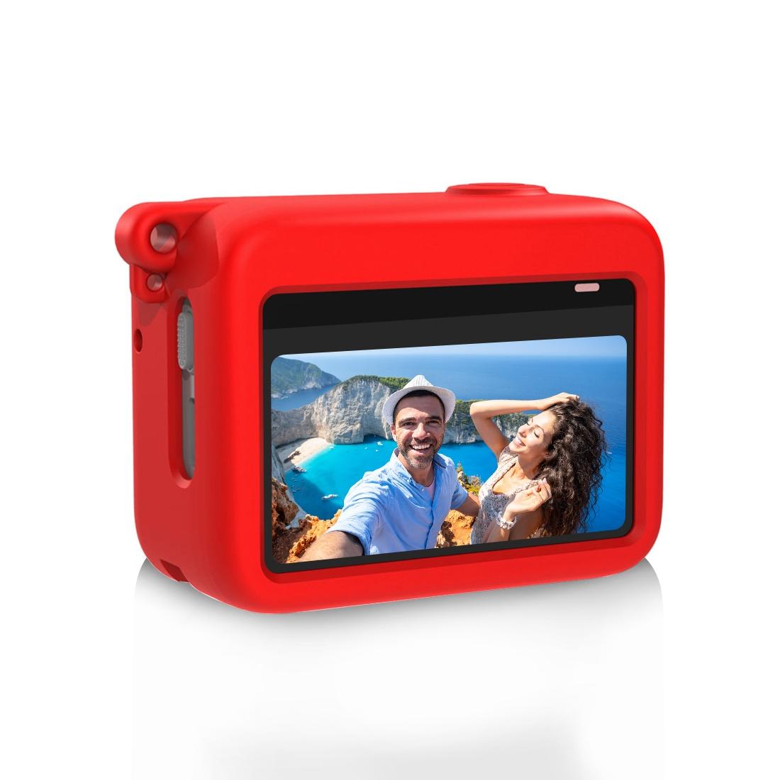 Silicone Charging Case for Insta360 Go 3 Camera - Red 11