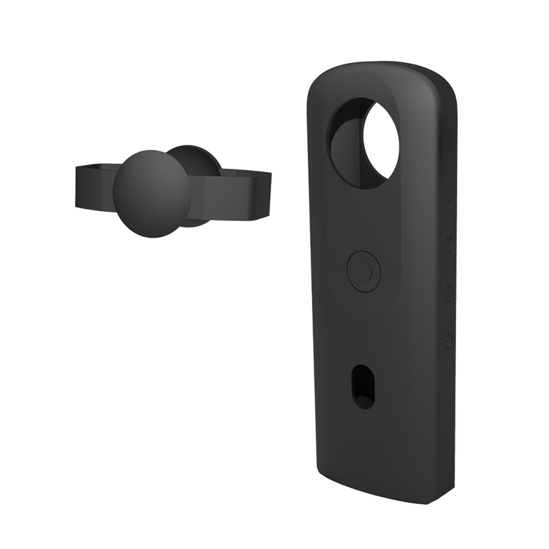 360 Camera Silicone Case with Lens Cover for Ricoh Theta Sc2 - Red 9