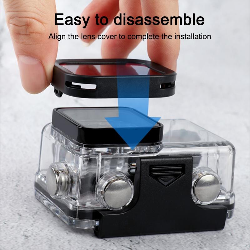 Diving Lens Filter for Dji Action Camera - Red 7