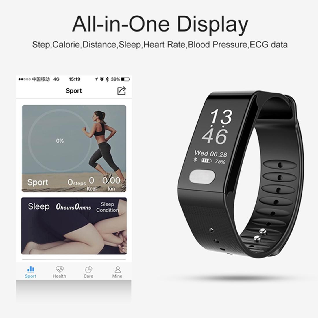 Oled Fitness Tracker With Ecg Heart Rate Bp And Sleep Monitoring - Sports Mode - Red 7