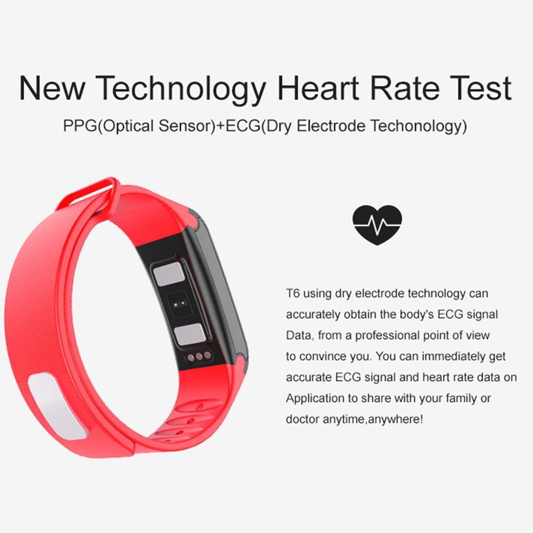Oled Fitness Tracker With Ecg Heart Rate Bp And Sleep Monitoring - Sports Mode - Red 8