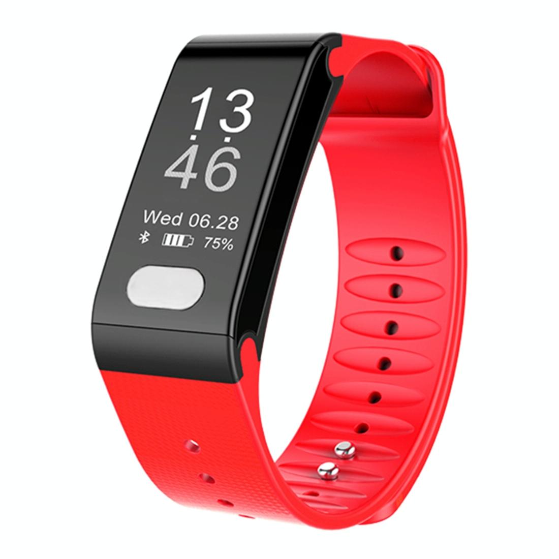 Oled Fitness Tracker With Ecg Heart Rate Bp And Sleep Monitoring - Sports Mode - Red 13