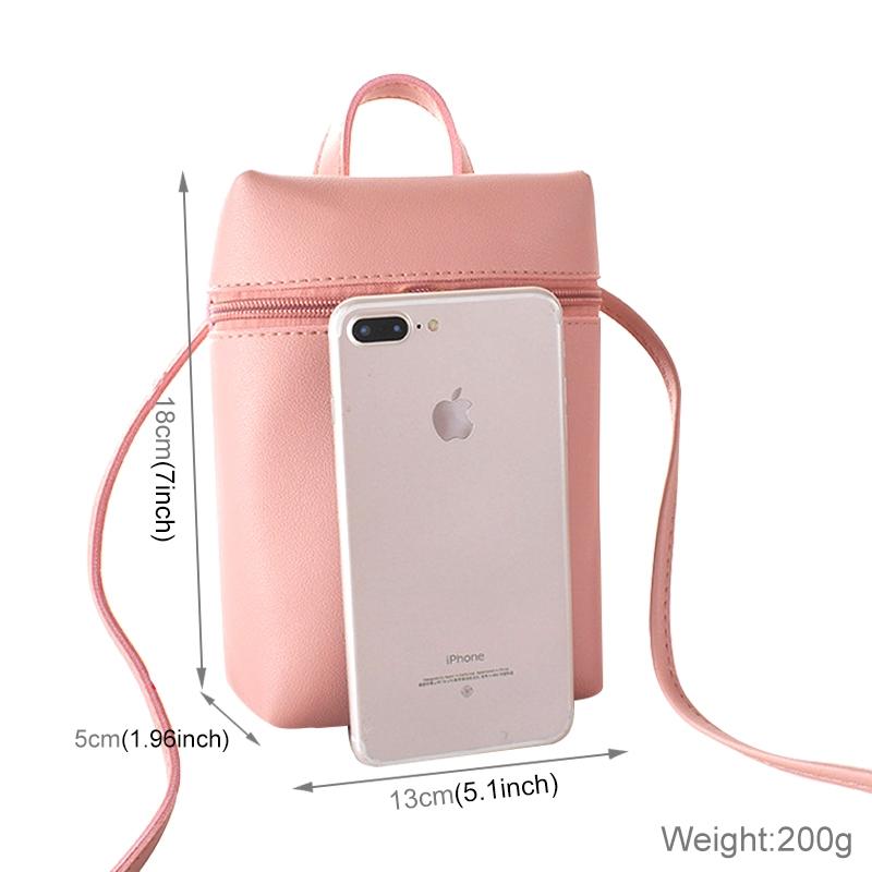 Simple Casual Shoulder Messenger Bag Small Crossbody Bucket Bag For Women - Red 5